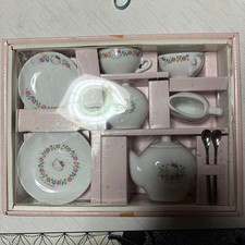 Hello Kitty Miniature Tea Set Ceramic 1995 Vintage Original item Sanrio Japan JP