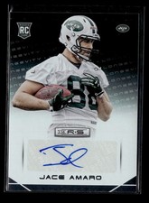 Jace Amaro RC: 2014 Rookies & Stars Autographs Longevity Rookie Card #140. rookie card picture