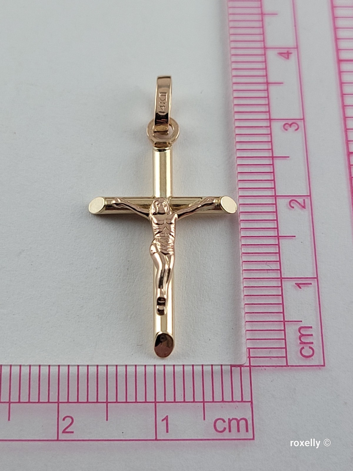 ❤️14k Small Solid Yellow Gold Crucifix Pendant! - image 8