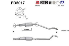 PARTIKELFILTER FÜR OPEL ASTRA H (A04), OPEL ASTRA H GTC (A04) - AS FD5017