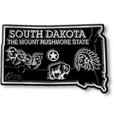 South Dakota Small State Magnet by Classic Magnets, 2.2" x 1.4"