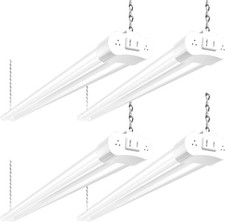 4FT 42W 4400lm 5000K Daylight 4PC Linkable LED Shop Light Utility Light Fixture