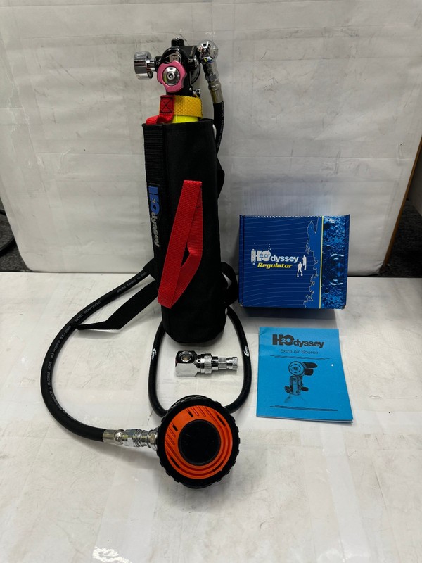 Extra Air Source / Pony Bottle System / Air to Spare - 6cu ft Tank & Regulator