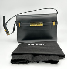 SAINT LAURENT Manhattan Small Shoulder Bag Bl...