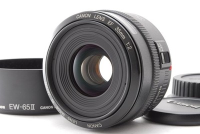 ''MINT'' Canon EF 35mm f2 Wide Angle AF Lens w/ Caps Hood
