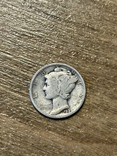1929 Mercury Dime VG+
