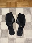 ZARA - ABIERTO - Women's Flat Sandals Woven Leather Black 40 EU — photo 2