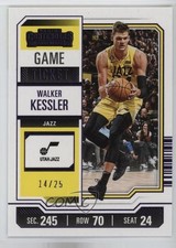 2023-24 Panini Contenders Purple Game Ticket 14/25 Walker Kessler #99 0i1b
