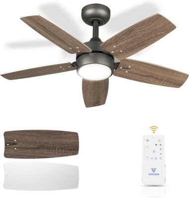 36'' Deckenventilator Leuchte, 6 Geschwindigkeiten, reversibel, dimmbar, Fernbedienung, leise