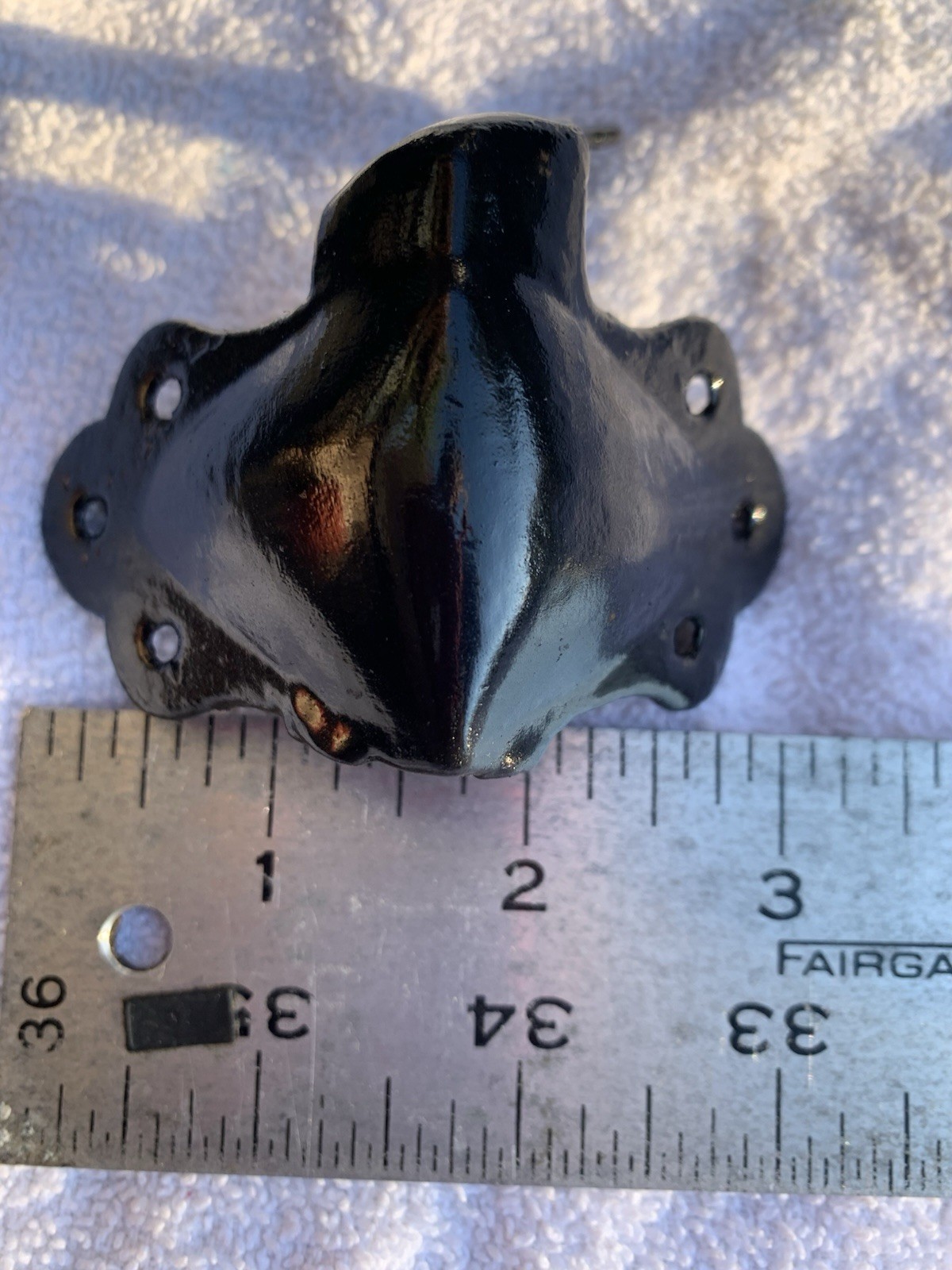 Antique Steamer Trunk Corner/Slat Protectors – Set of 4 – Restored & Refinished