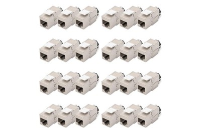 DIGITUS Keystone module cat. 6A shielded - 24 pieces - RJ45 - multi-design - 500
