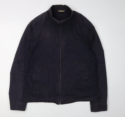 John Lewis Freizeitjacke Herren schwarz Baumwolle, Größe L