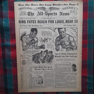 Joe Louis Heavy Weight Boxing Champion 1949 Sporting News