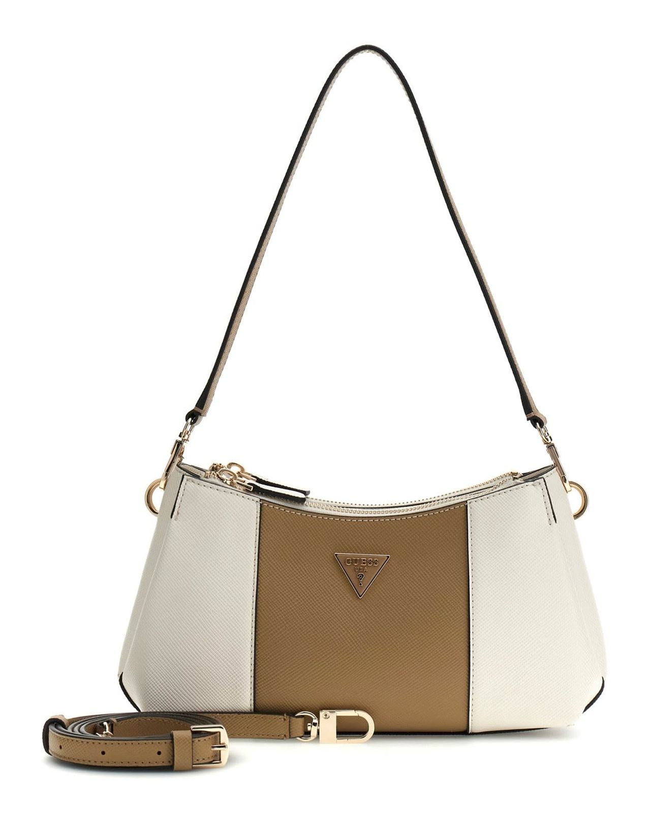 Guess Women's Gold/Black Bags, Toiletry Bags And Suitcases For Noelle Shoulder Bag - Image 2