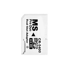 Dual Micro SD TF To Memory Stick MS Pro Duo PSP Card 2 Slot Adapter Converter y