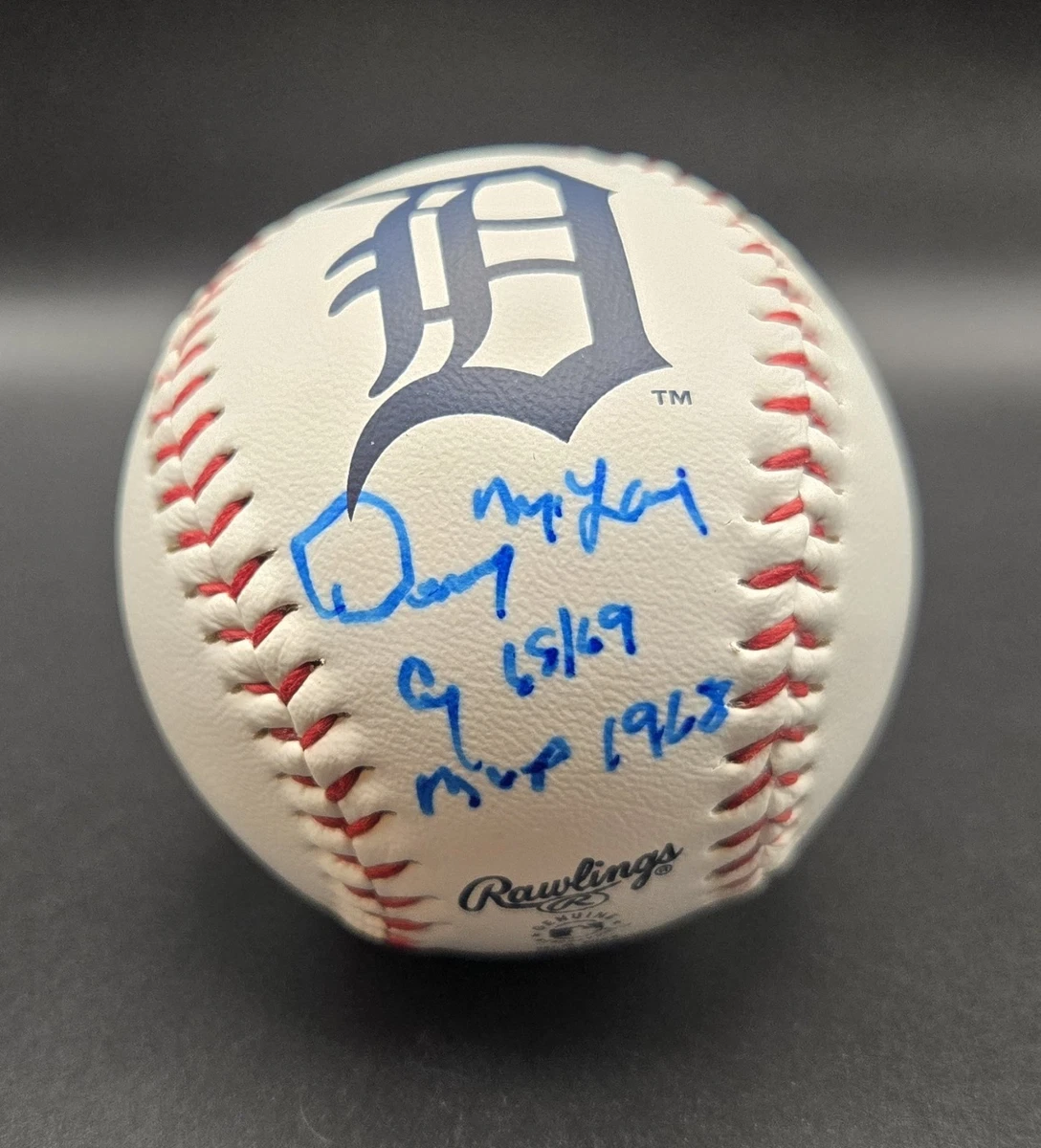25+ Denny McLain Detroit Tigers Original Autographed Baseball MLB