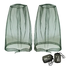 Benvo Mosquito Head Net Mesh, Face Neck Fly Netting Hood from Bugs Gnats Nose...
