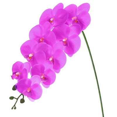 Artificial Orchid 9 Petals Dark Purple - 1 Pack