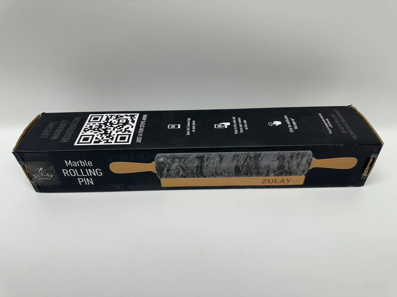 Zulay Kitchen 17-Inch Marble Rolling Pin With Stand - Polished Marble Rolling Pi
Opens in a new wind