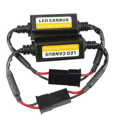 2X H7 LED Anti Flicker Adapter Fehlerfrei Canceler Canbus Scheinwerfer Decoder