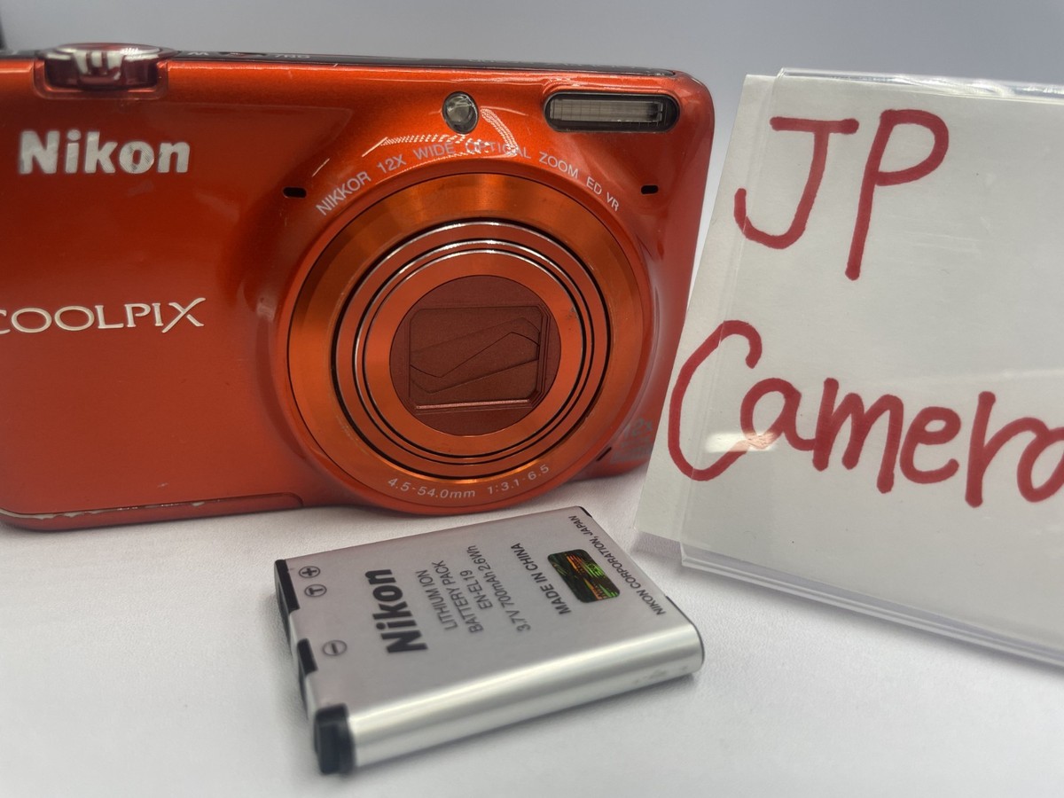 Nikon COOLPIX S6500 デジカメ 2288 READ Excellent Nikon COOLPIX S6500 16.0MP orange Compact Digital