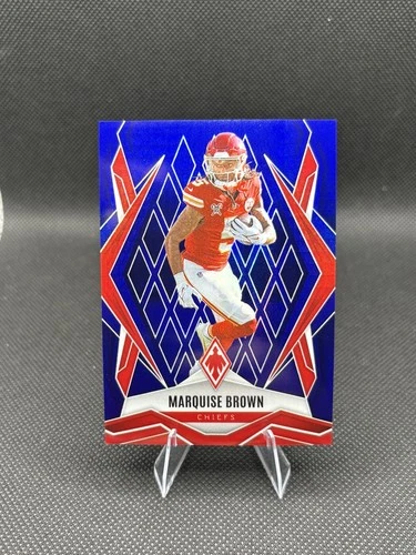 2025 Panini Phoenix Football Blue Hyper Marquise Brown #36