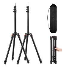 Extendable Photography Stand, Adjustable 6.56ft/78.7"/2M Aluminum Tripod with...