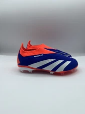 Adidas Predator Elite LL F FG Blue Orange Laceless Soccer Cleats IF6350 Sz 10k