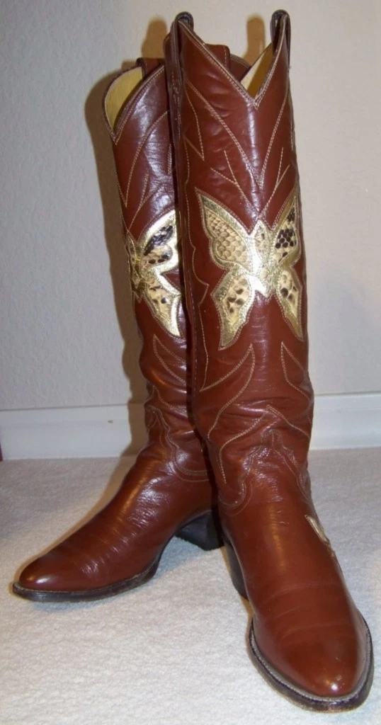 Womens butterfly shop cowboy boots