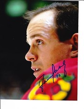 CHICAGO BLACKHAWKS DARREN PANG SIGNED CLOSE UP 8X10