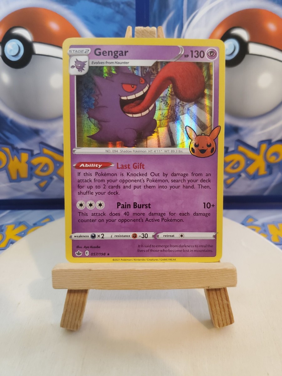 Gengar 057/198 Holo Trick or Trade 2022 Halloween Pokemon TCG NM