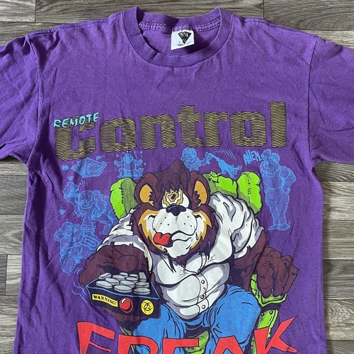 Camisa de colección 1993 Signal Art Wear para hombre grande control remoto Freak puntada única - Imagen 3 de 9