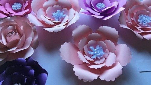Papierblumenschablone #9 Kit - DIY - Machen Sie unbegrenzt Blumen - Machen Sie alle Größen - Bild 3 von 3