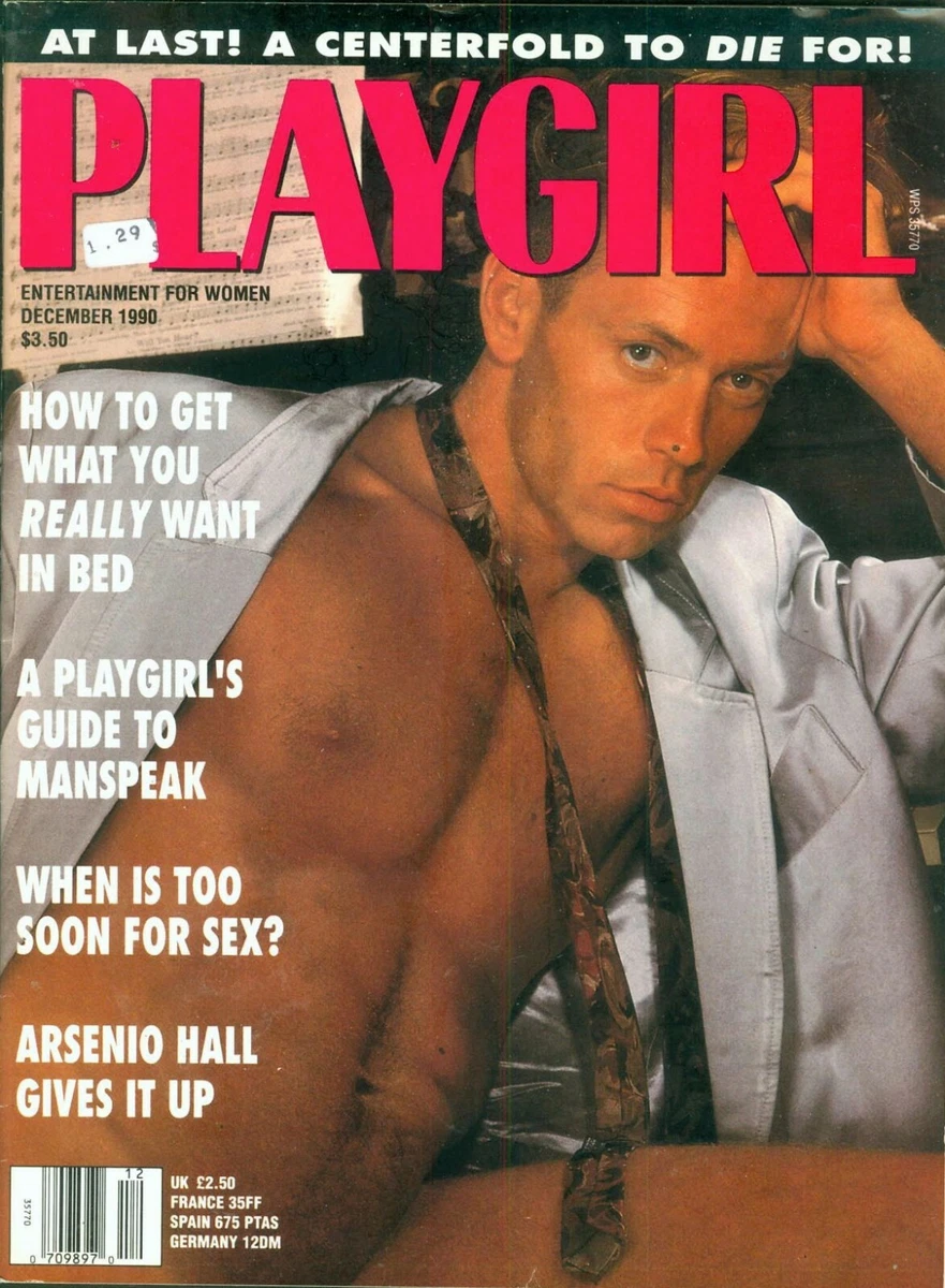 PLAYGIRL 12-90 HUGE ROCCO SIFFREDI! HAIRY STEVE andamp; BERNIE! DECEMBER 1990 Hard to eBay image pic