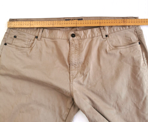 Johnny Big Mens Pants Trousers Size 44 Tan Chino Cotton - Picture 5 of 10