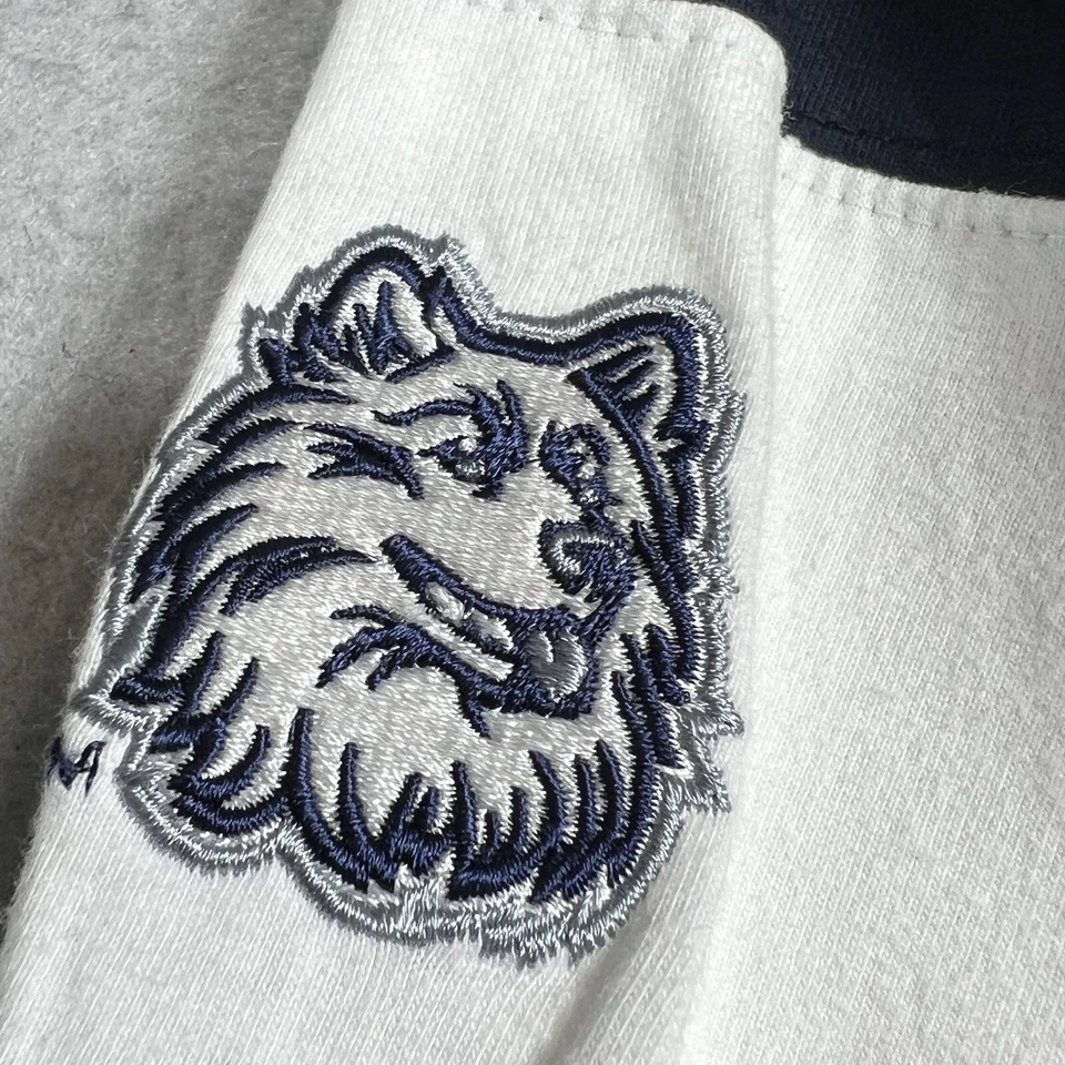 Camisa Huskies UCONN Connecticut Para Hombres X-Grande Azul Estilo Rugby Manga Larga Foto 3 de 4