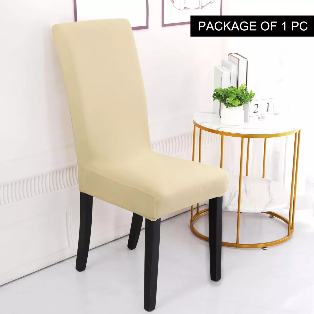 Chair Covers Stretch Polyester Slipcovers Short Dining Room eBay