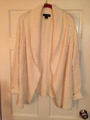 Karen Kane Size Large Cable Knit Shawl 