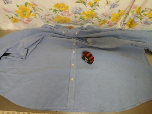 Camisa The Foundry 100 % algodón para hombre 4XLT o 5X azul liso abotonada nueva con etiquetas-nueva - Imagen 20 de 20