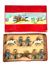 Post-War 1950s Sonsco Lead Cowboys Indians RARE box set occupied japan