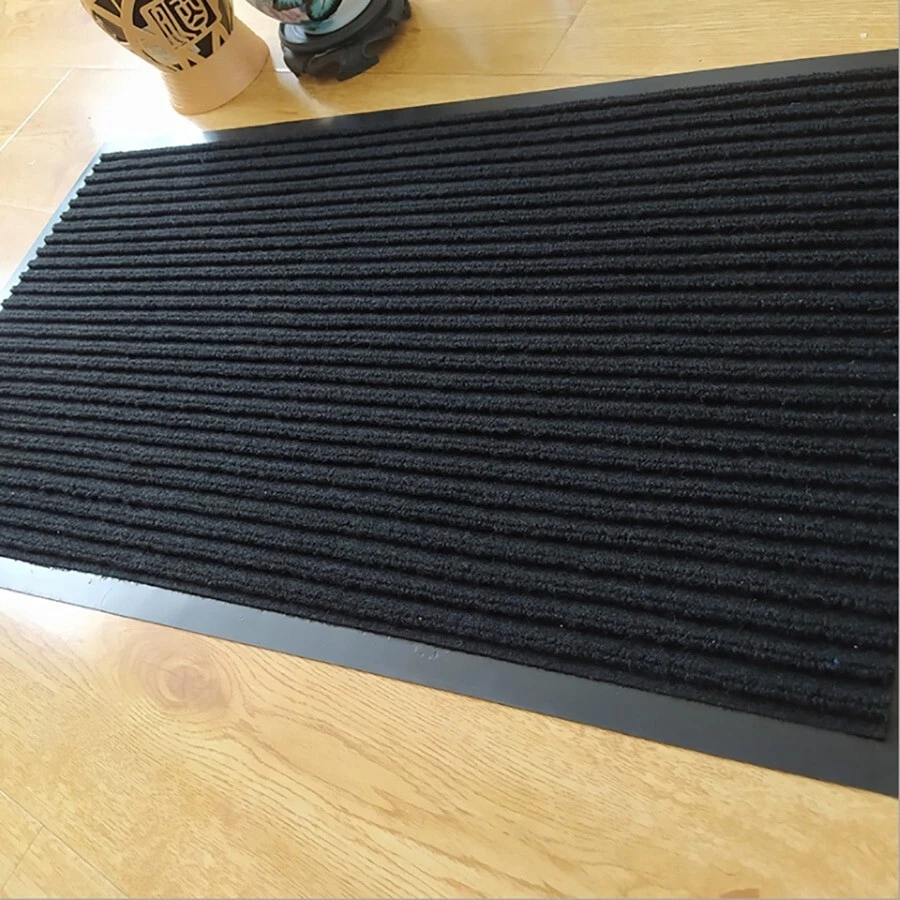 Heavy Striped Floor Door Mats Entryway Welcome Mats Outdoor Indoor Entrance  Mat