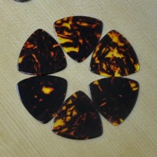 100pcs/lot Pearl Brown HEAVY 0.96mm Big Rounded Triangle Celluloid Guitar Picks