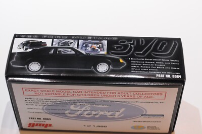国内未入荷 1/18 GMP フォード マスタング SVO 1986 GMP 1986 FORD MUSTANG SVO BLACK LIMITED 636/1500 SCALE 1:18
