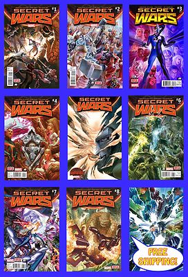 SECRET WARS #1 2 3 3rd 4 5 6 7 8 9 ALEX ROSS SPIDER MAN X-MEN