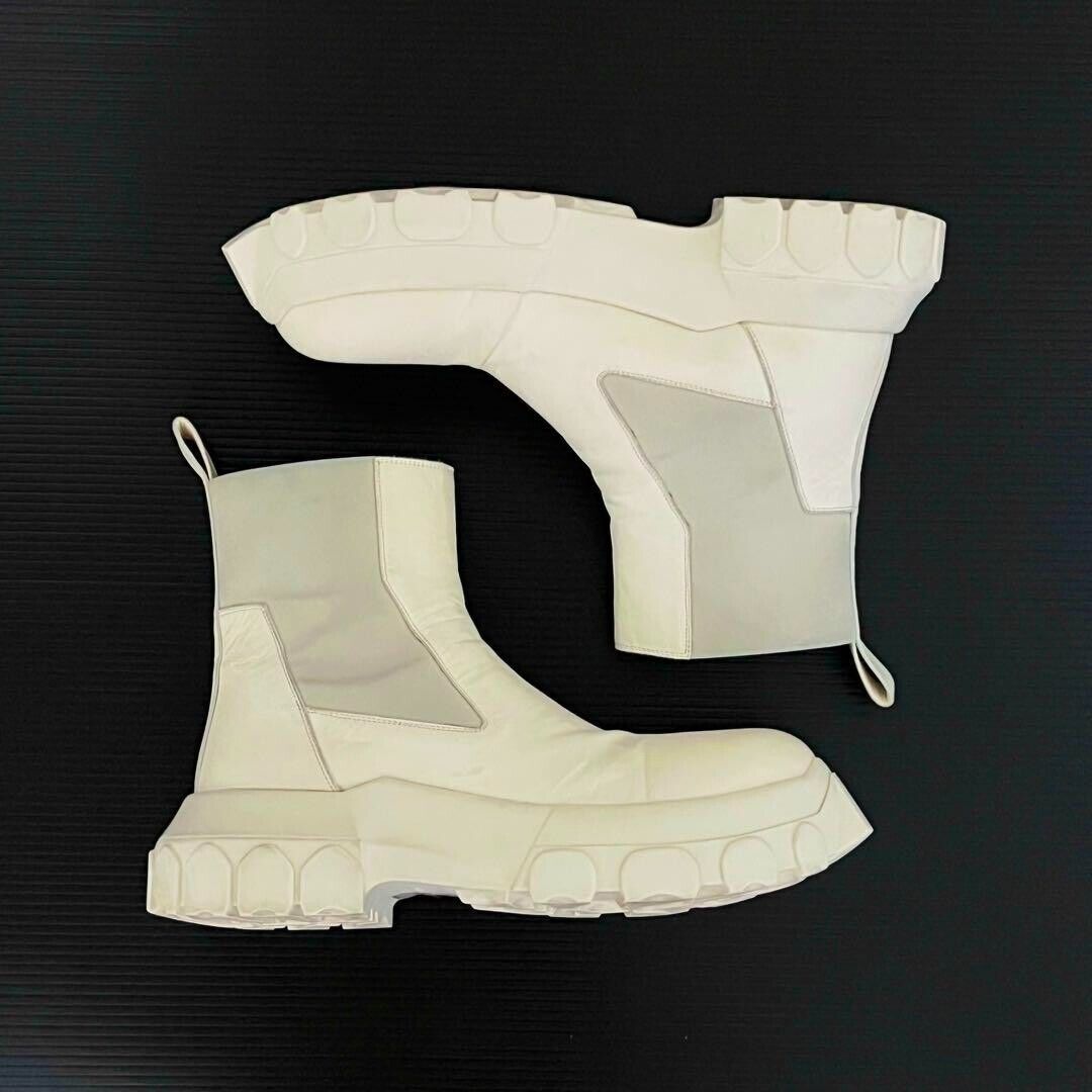 Rick Owens BOZO Tractor Boots RARE White 42 with Box | eBay Rick Owens BOZO Tractor Boots RARE White 42 with Box | eBay