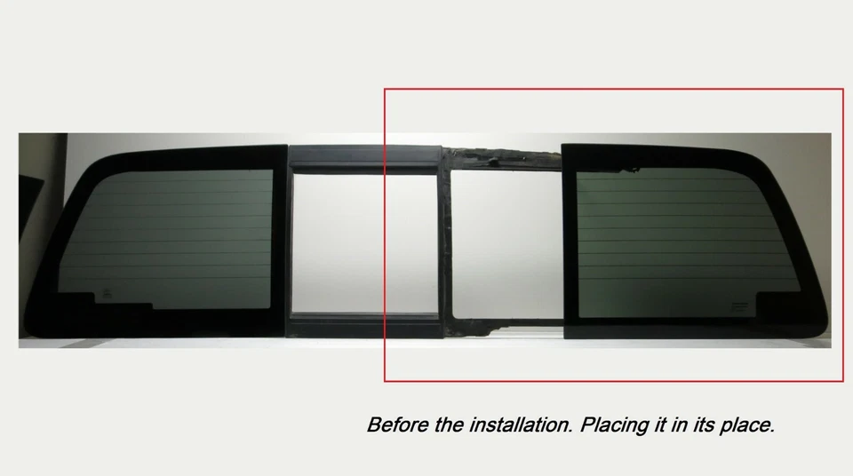 Fits 11-16 Ford F250 Right Panel Side Glass for the Power Heated Slider +1 Glue Foto 4 de 4