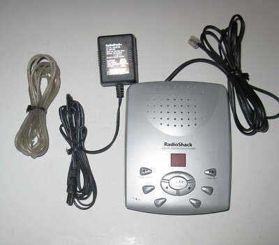 RadioShack 43-3822 Digital Telephone Answering Device Machine with Power Supply