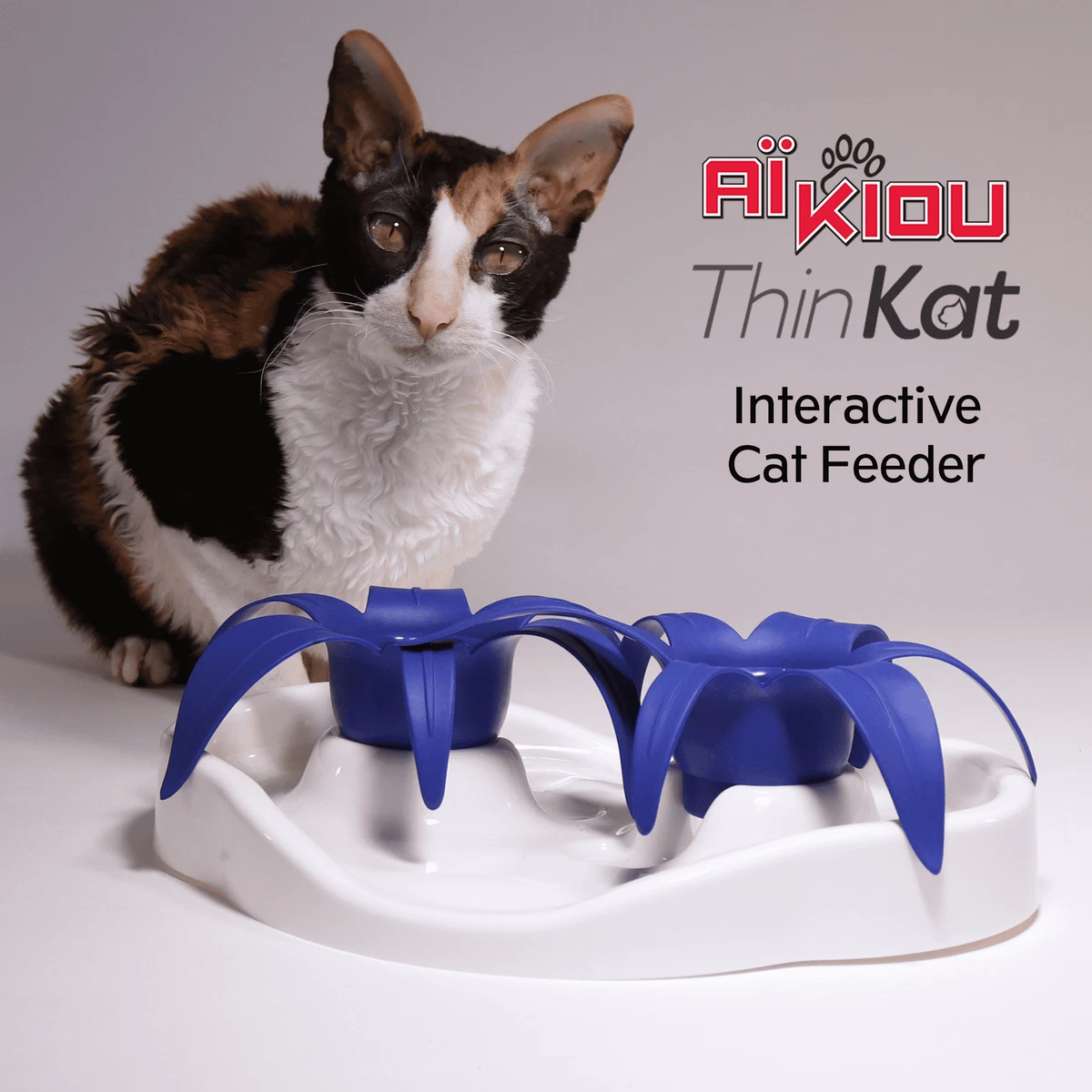 Aikiou Thin Kat Interactive Cat Puzzle Slow Feeder