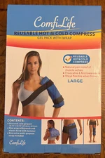 ComfiLife Reusable Hot & Cold Compress Gel Pack w/Wrap – Large