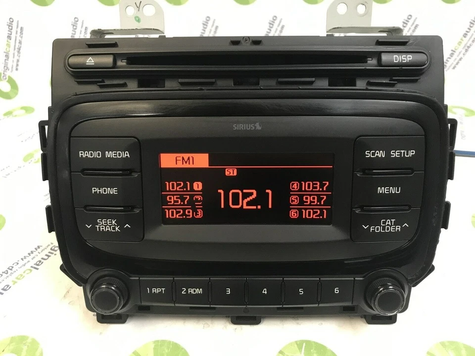 Receptor reproductor de CD estéreo radio AM FM 2017-2018 Kia Forte5 OEM de fábrica Foto 3 de 4